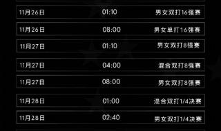 2021年世乒赛赛程表